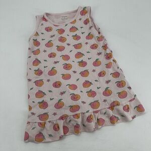Noomie Peach Pima Cotton Pajamas Dress Nightgown 4T